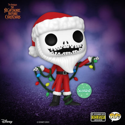 Funko Pop! Disney: Nightmare Before Christmas 30th Anniversary - Santa Jack Skellington Scented Entertainment Earth Exclusive