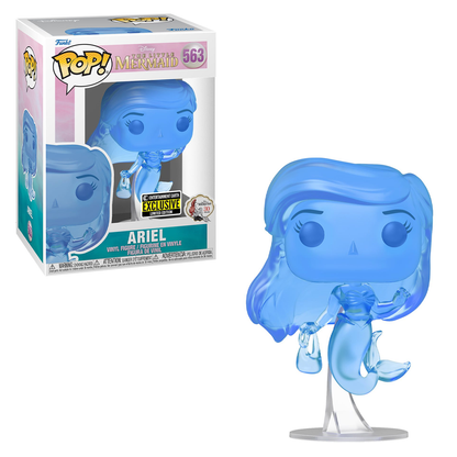 Funko POP! The Little Mermaid - Ariel (Blue Translucent) Vinyl Figure #563 Entertainment Earth Exclusive