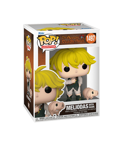 Funko POP! & Buddy: The Seven Deadly Sins - Meliodas with Hawk Vinyl Figure #1497