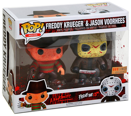 POP! Movies: Freddy Krueger and Jason Voorhees (Bloody) (2-PK) Exclusive