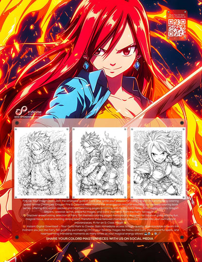 Fairy Tail Coloring Book Vol 17 | 60+ Pages | Anime Chronicles