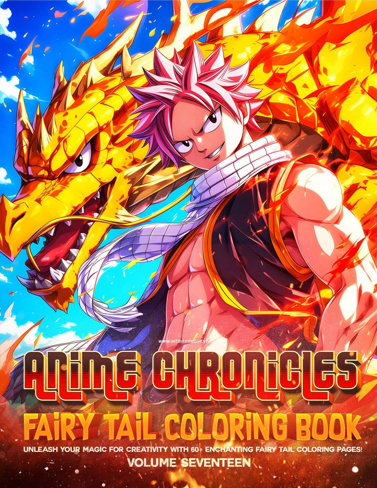 Fairy Tail Coloring Book Vol 17 | 60+ Pages | Anime Chronicles