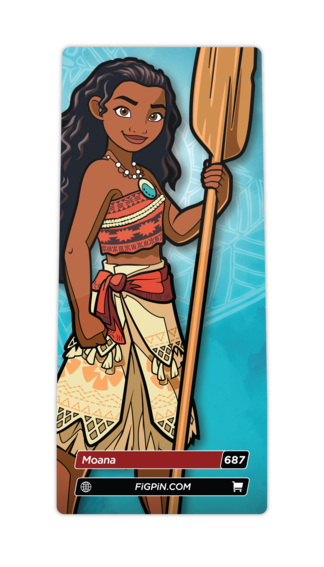 FIGPIN: 687 Disney Princess, Moana w/ Case