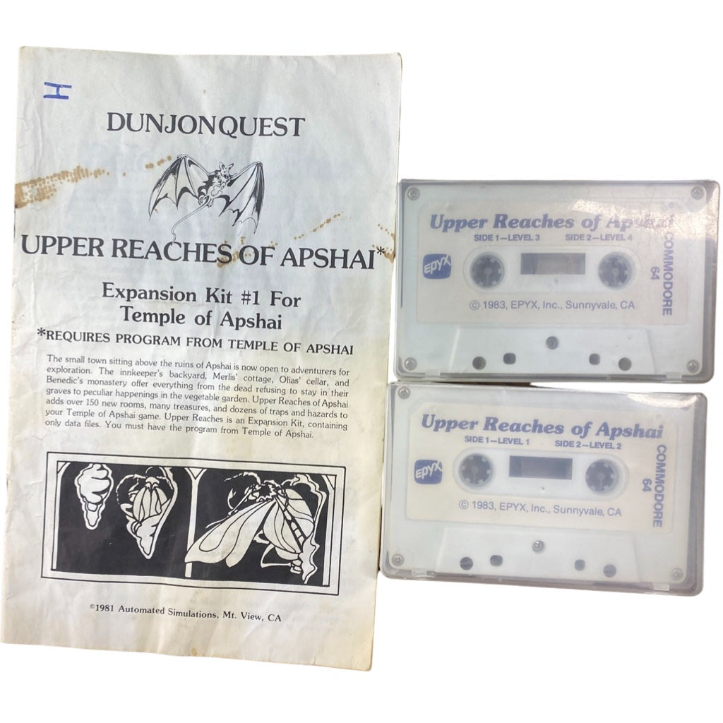 Upper Reaches of Apshai (Expansion Kit #1 - Commodore 64