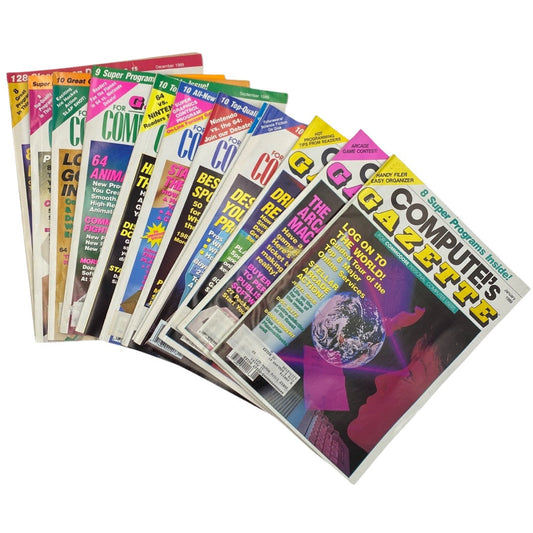 Compute's Gazette 1989 Back Issue(s) C64 C128 VIC-20 Commodore 64 Magazine