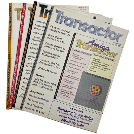 The Transactor Magazine -1988 - Commodore News/Tech Journal