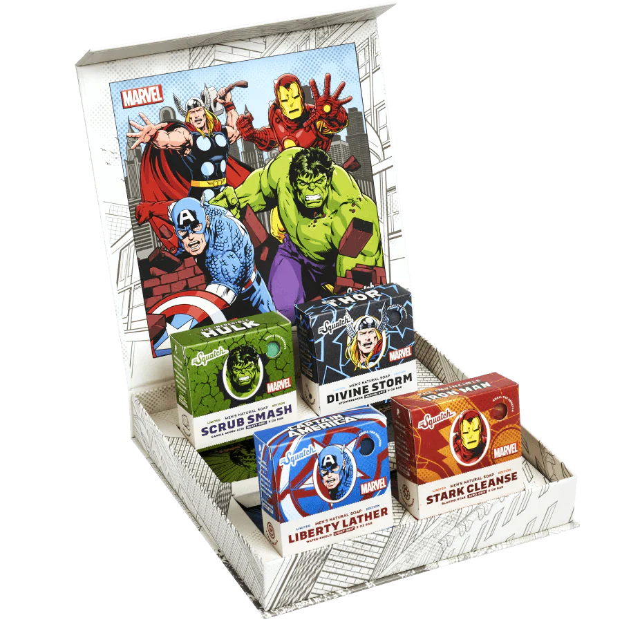 Dr. Squatch: Bar Soap, Marvel The Avengers S2 (4-PK)