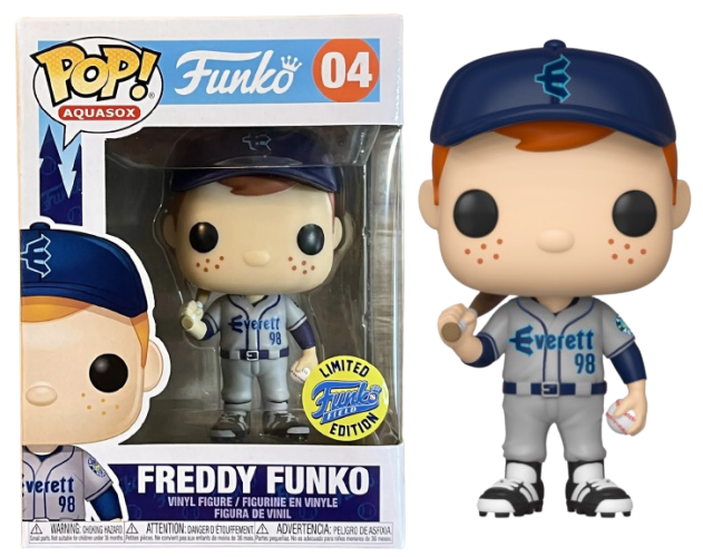 POP! Aquasox: 04 Funko Originals, Freddy Funko (Gray Jersey) Exclusive