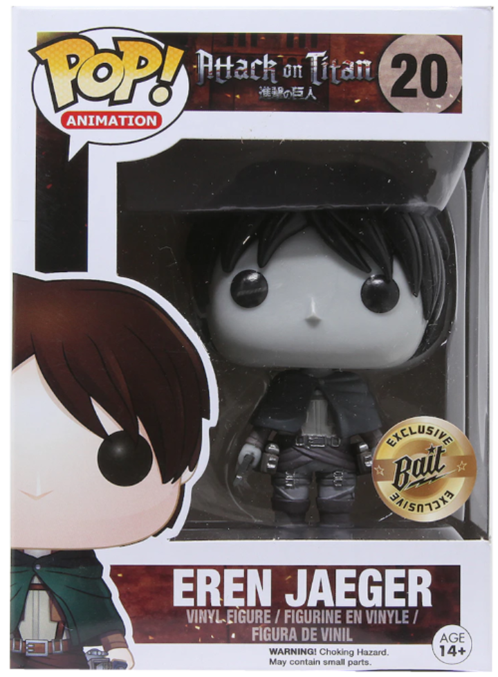 POP! Animation: 20 Attack on Titan, Eren Jaeger (BW) Exclusive