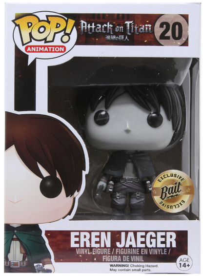 POP! Animation: 20 Attack on Titan, Eren Jaeger (BW) Exclusive