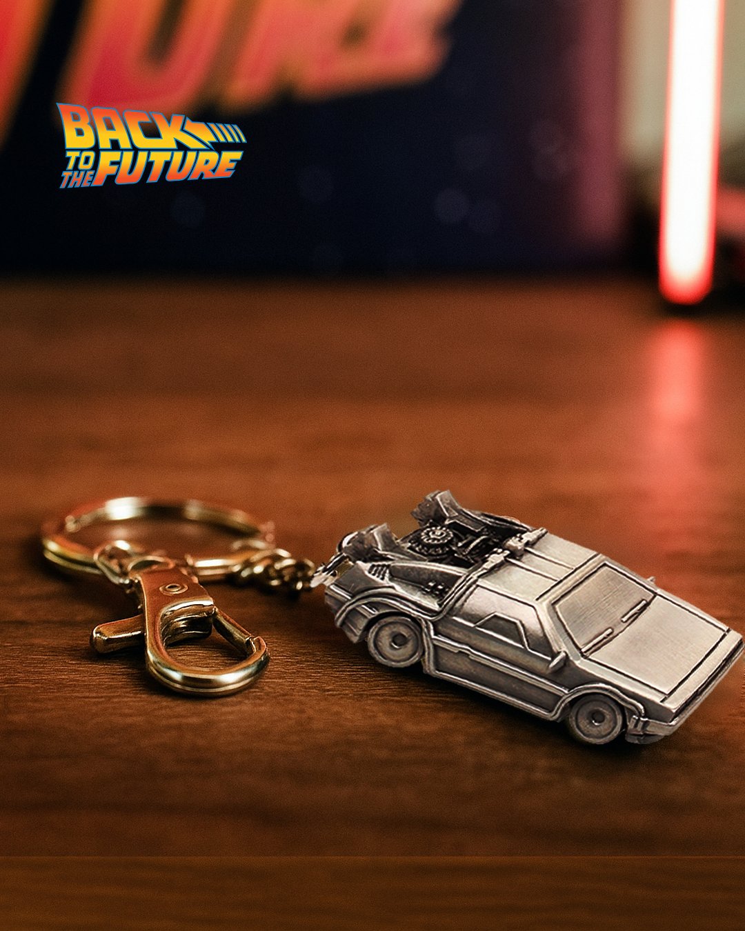 Back to the Future DeLorean 3D Keyring