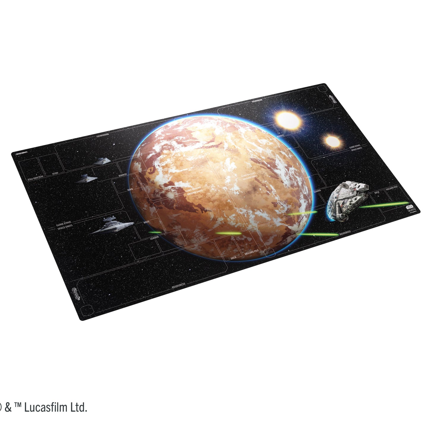 Gamegenic Star Wars: Unlimited 4-Player Game Mat - Battle Zone