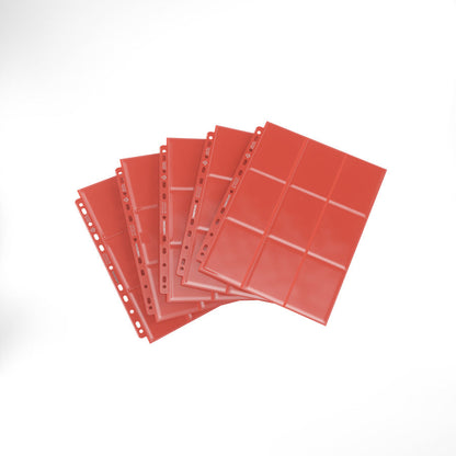 GameGenic Sideloading 18-Pocket Pages - 50 pack - Red