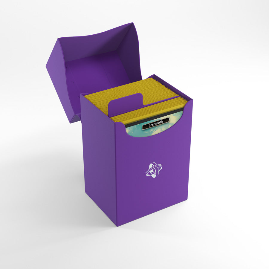 GameGenic Casual Deck Holder 80+ Card Deck Box: Purple