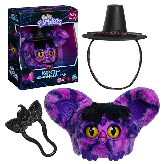Furby Furblets KPop Demon Hunters Saja Boy Demon Mini Electronic Plush Toys