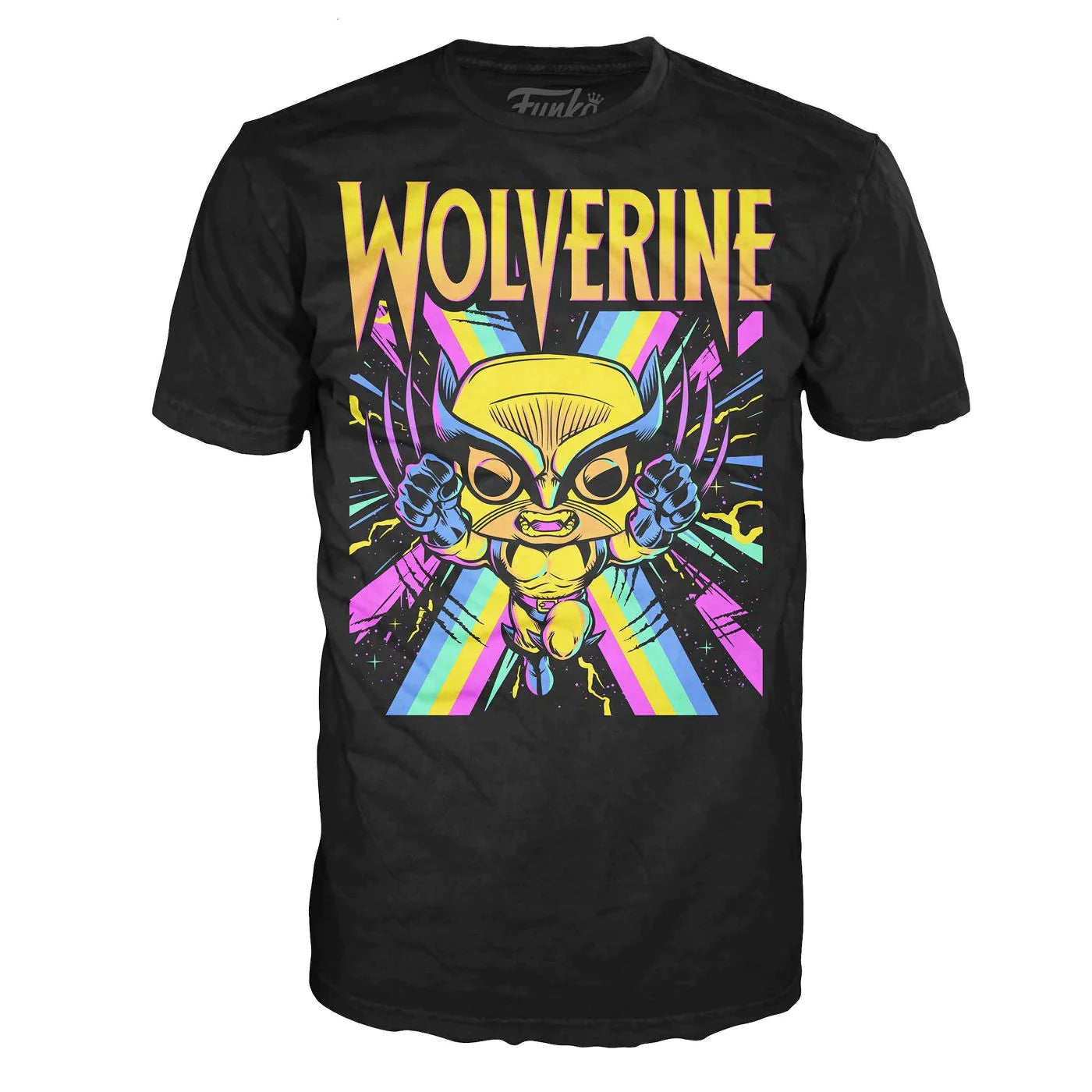 POP! Tees: Marvel, Wolverine (BL) Exclusive