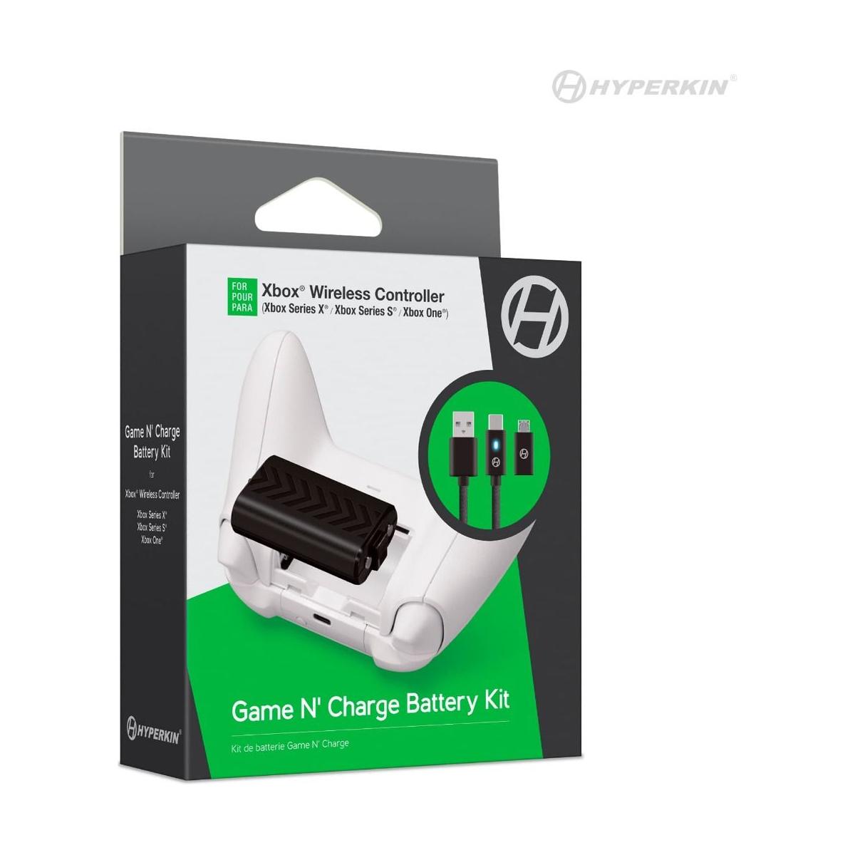 Game N' Charge Battery Kit (Black) Compatible With Xbox Series X® / Xbox Series S®/ Xbox One