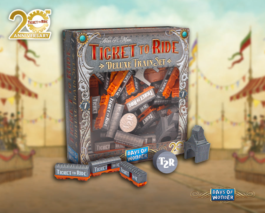 Ticket to Ride: 20th Anniversary Deluxe Train Set Bundle - 5 Sets + Bonus Promo Set