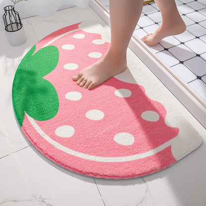 Strawberry Absorbent Floor Mat