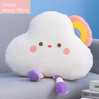 Rainbow Cloud & Star Plushies