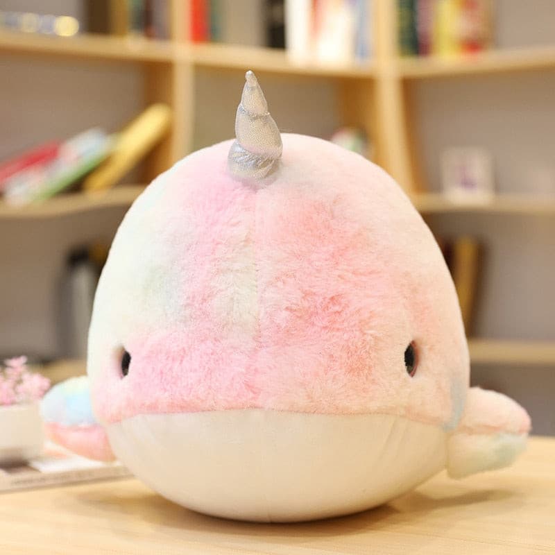 Plumpy Angel the Colorful Narwhale Plushie