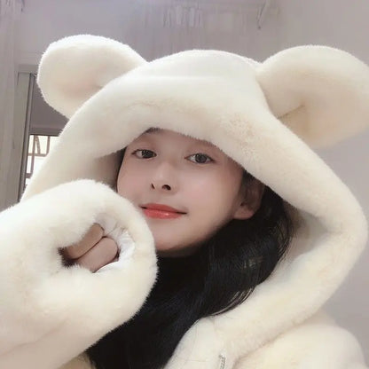 Cute Bear Hooded Coat