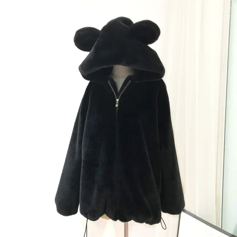 Cute Bear Hooded Coat