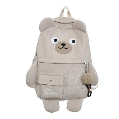 Corduroy Bear Backpacks