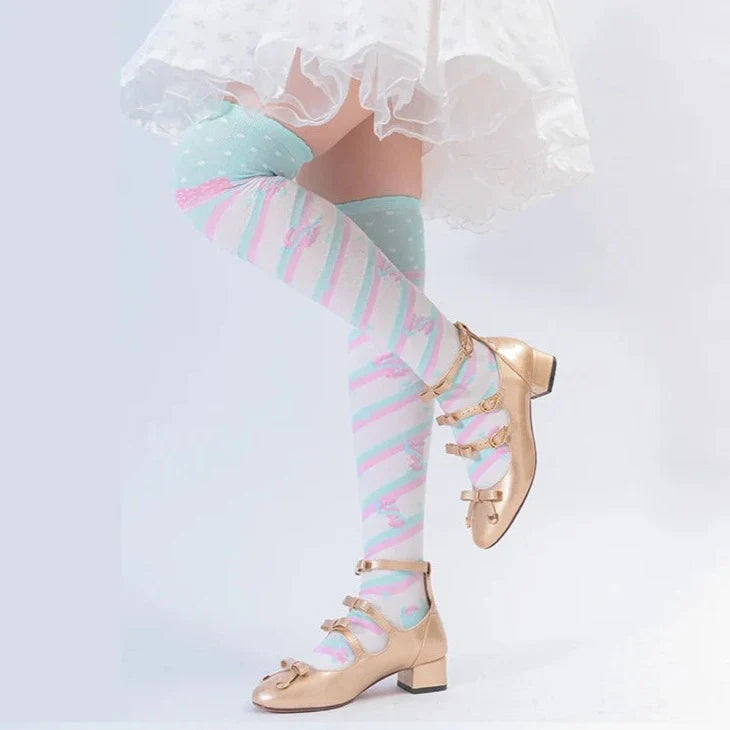 Pastel Harajuku Knee High Socks