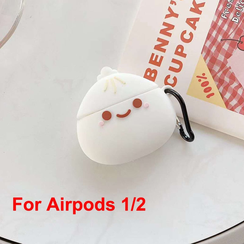 Airpods-Hülle mit gedämpften Brötchen