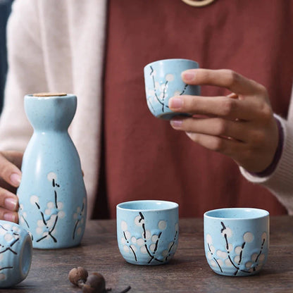 Sake-Set aus Keramik