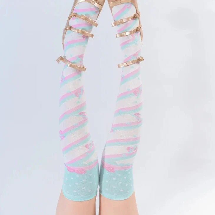 Pastel Harajuku Knee High Socks