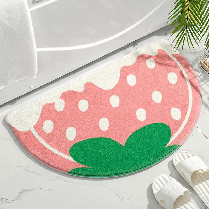 Strawberry Absorbent Floor Mat