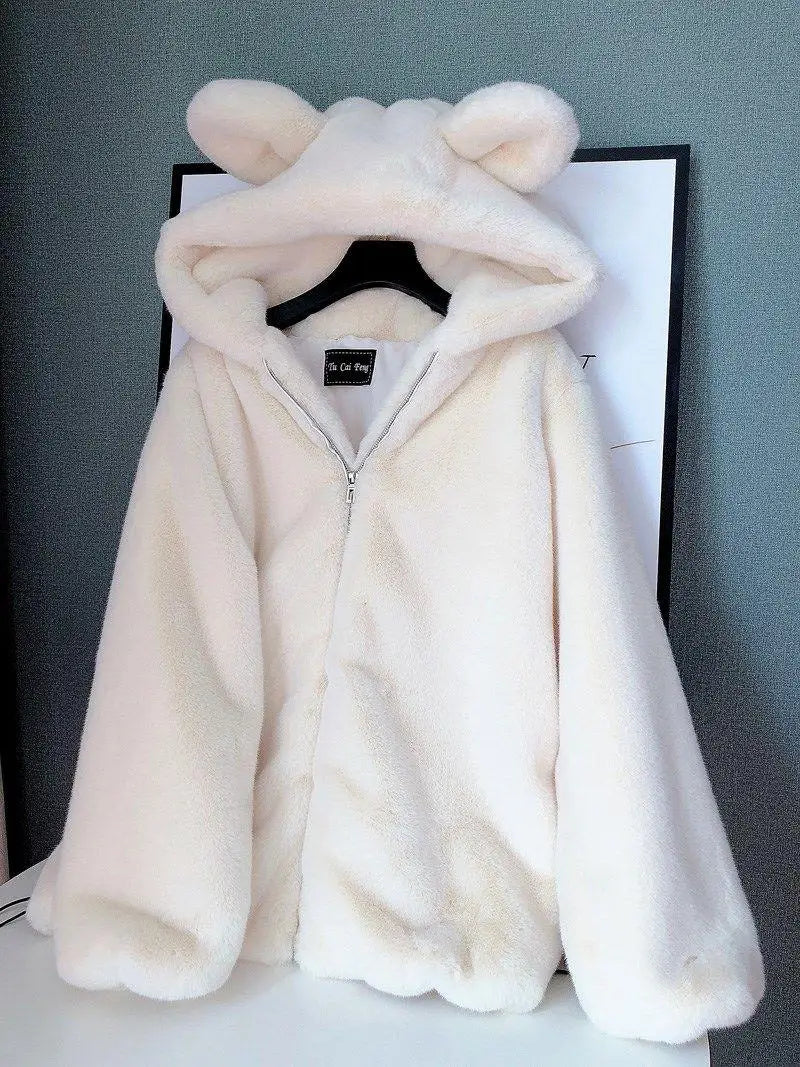 Cute Bear Hooded Coat