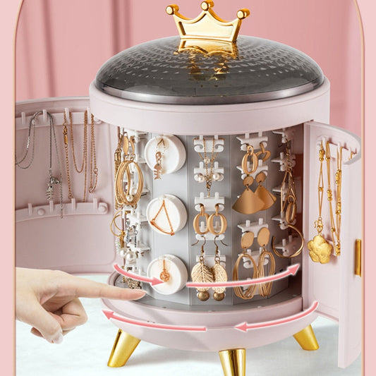 Crown Rotating Jewelry Organizer