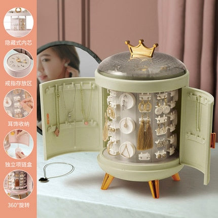 Crown Rotating Jewelry Organizer