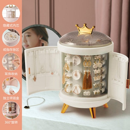 Crown Rotating Jewelry Organizer