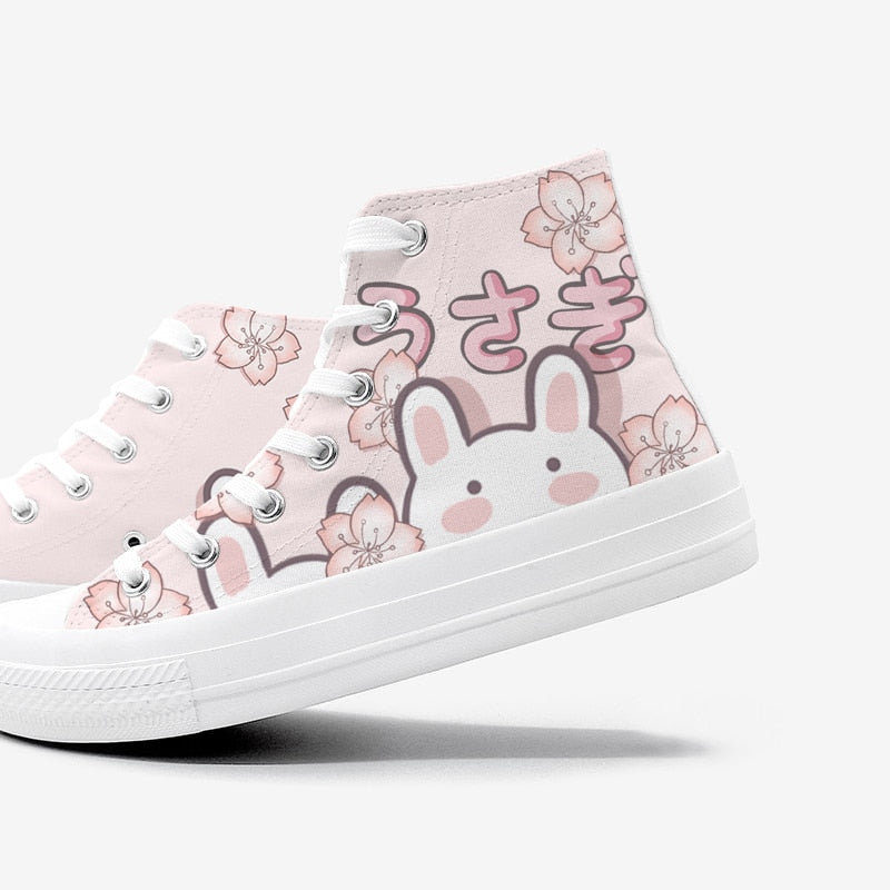 Bunny Cherry Blossom High Tops