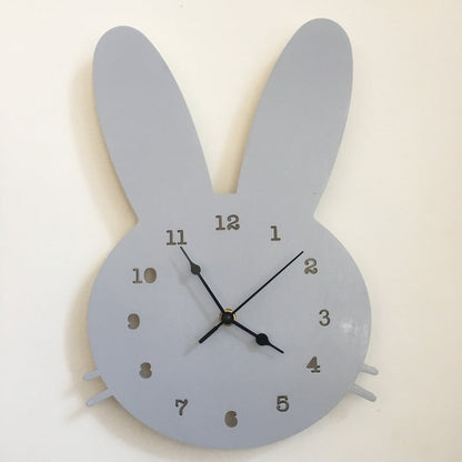 Bunny Shaped Wall Clock