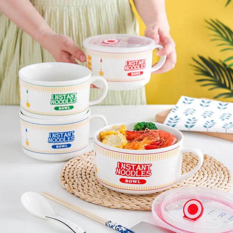 Ceramic Instant Noodles Ramen Bowl