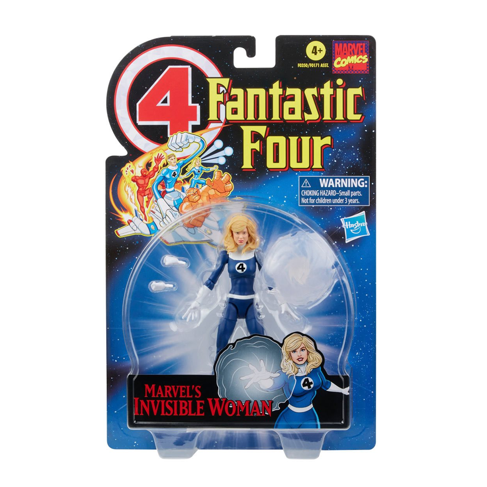 Retro Marvel Legends: Fantastic Four - Invisible Woman 6-Inch Action Figure