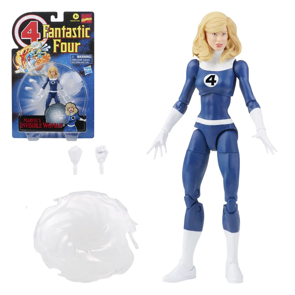 Retro Marvel Legends: Fantastic Four - Invisible Woman 6-Inch Action Figure