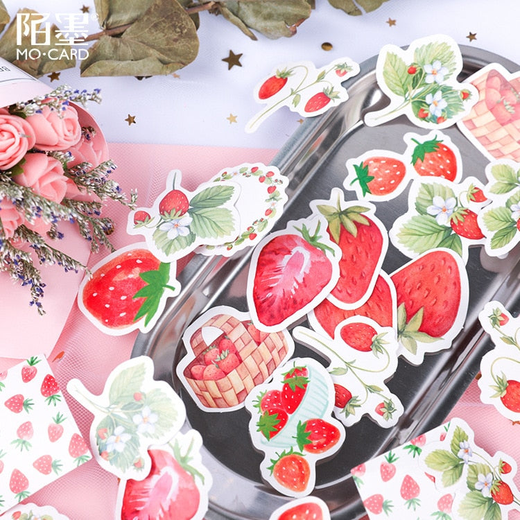 Yummy Strawberry Stickers