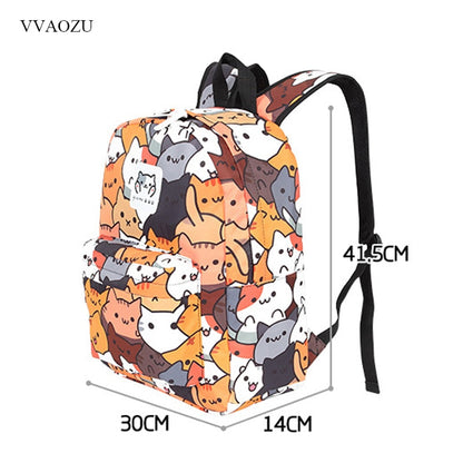 Neko Print Backpack