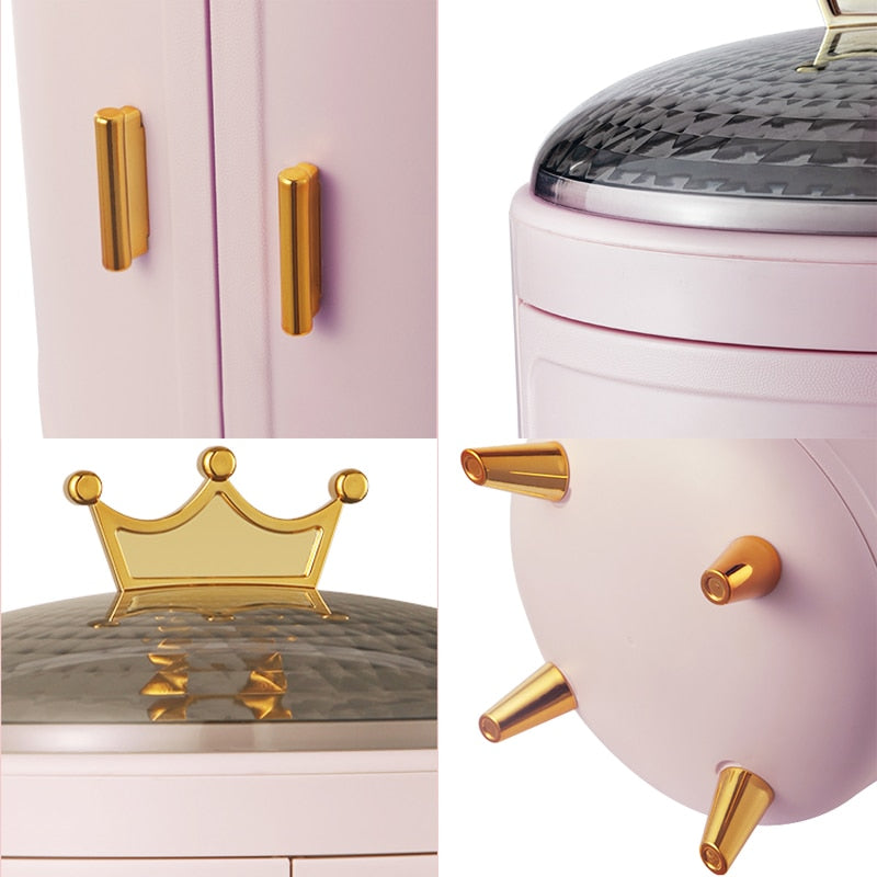 Crown Rotating Jewelry Organizer