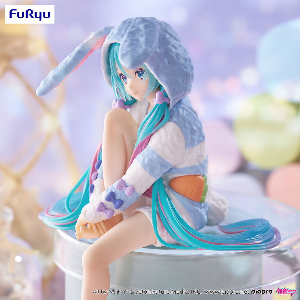 Hatsune Miku - Hatsune Miku Noodle Stopper Prize Figure (Blue Rabbit Ear Hooded Pajama Ver.)