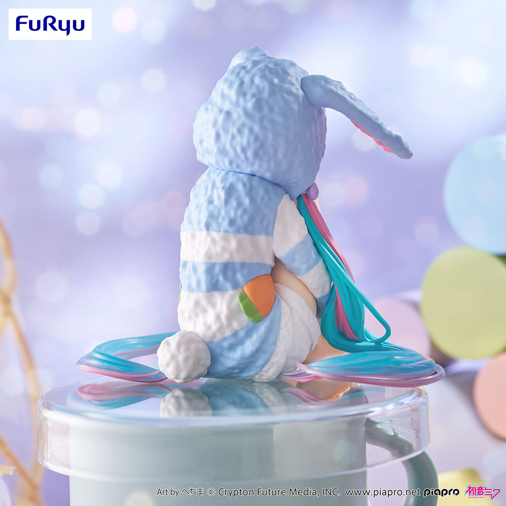 Hatsune Miku - Hatsune Miku Noodle Stopper Prize Figure (Blue Rabbit Ear Hooded Pajama Ver.)