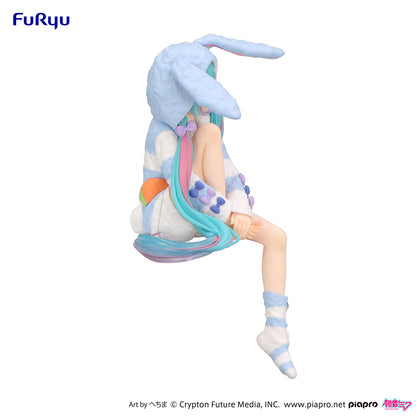 Hatsune Miku - Hatsune Miku Noodle Stopper Prize Figure (Blue Rabbit Ear Hooded Pajama Ver.)