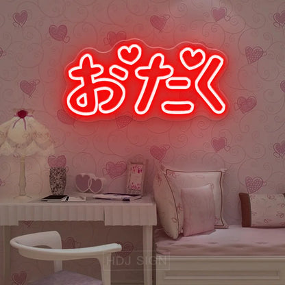 "Otaku" Neon Light SIgn