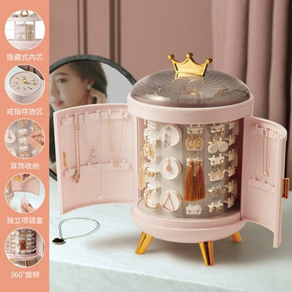 Crown Rotating Jewelry Organizer